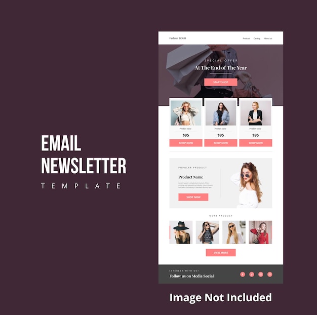 Modèle De Newsletter Par E-mail De Mode