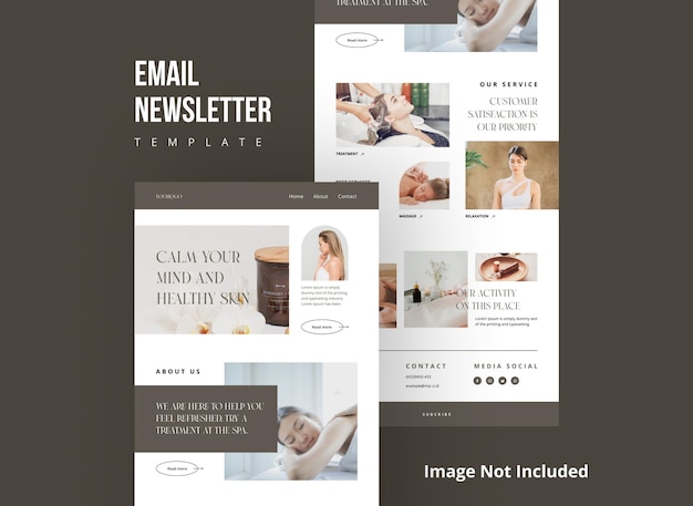 Modèle de newsletter par e-mail de spa 01