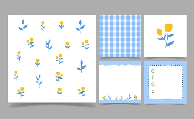 Modèle de notes de mémo bleues pour la conception de cartes de réservation de scrap de voeux. fond abstrait.
