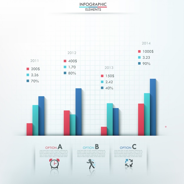 Modèle D'options D'infographie Moderne