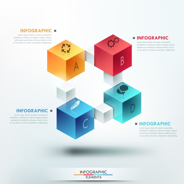 Modèle D'options D'infographie Moderne