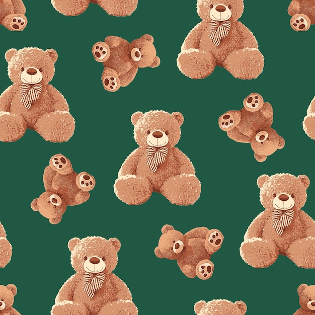 Le Modèle D'ours En Peluche Sans Couture 128