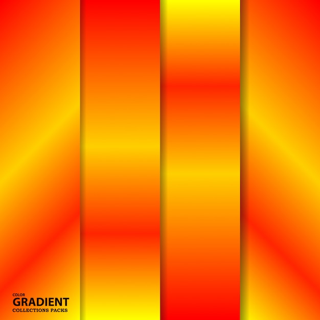 Modèle De Pack De Dégradé De Couleurs