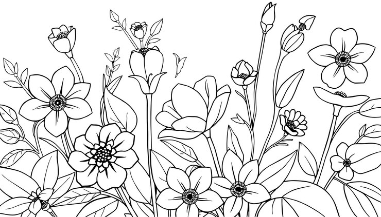 Vecteur modèle de page à colorier