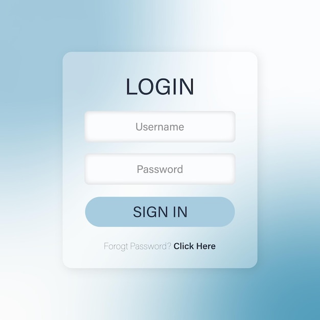 Modèle de page de connexion élégant