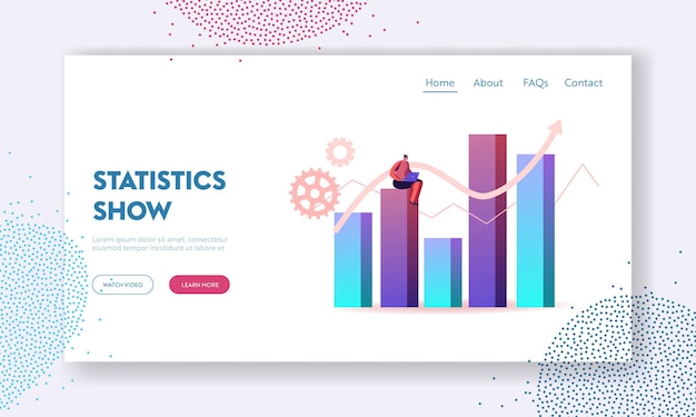 Modèle De Page De Destination D'inspection Des Statistiques Scientifiques Ou De L'analyse D'audit.