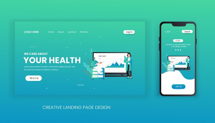Modèle de page de destination médicale