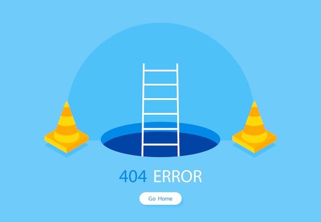 Modèle De Page D'erreur 404 Pour Le Site Web