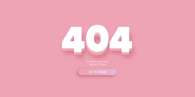 Modèle de page Web d'erreur 404