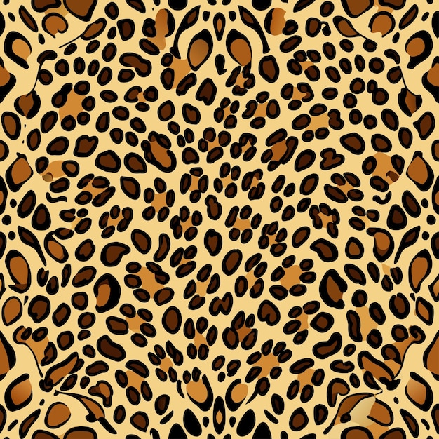 modèle de peau de l'animal leopard vecteur