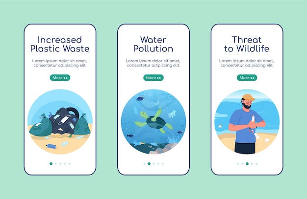 Modèle Plat D'écran D'application Mobile D'intégration De Pollution De L'environnement