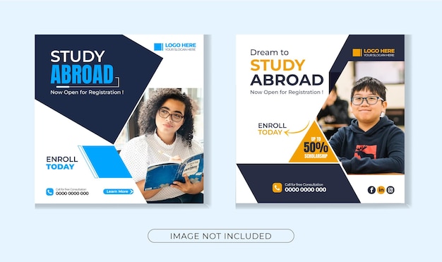 Modèle De Post-conception De Médias Sociaux Pour étudier à L'étranger
