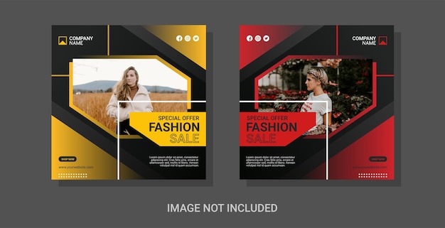 Modèle De Post Instagram De Mode Créative
