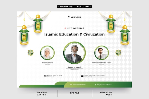 Modèle De Post De Séminaire En Ligne Sur L'éducation Et La Civilisation Islamiques