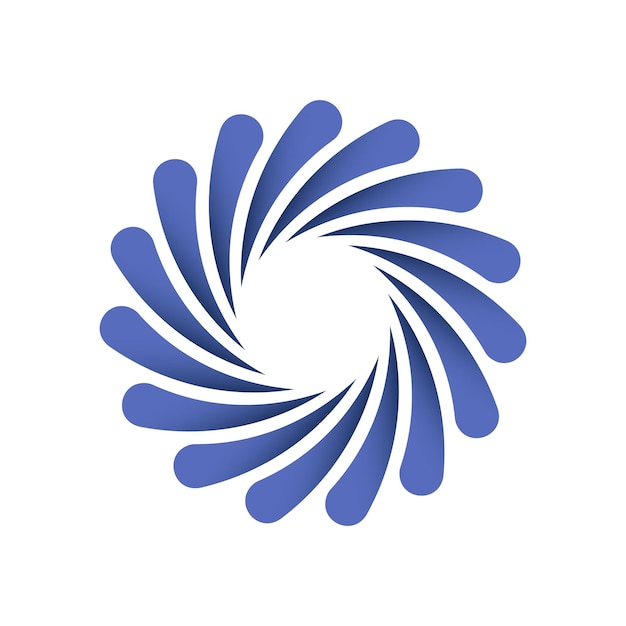 modèle premium du logo du vortex vectoriel