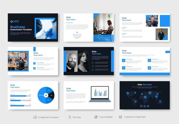 Modèle de présentation de diapositives PowerPoint d'entreprise minimale