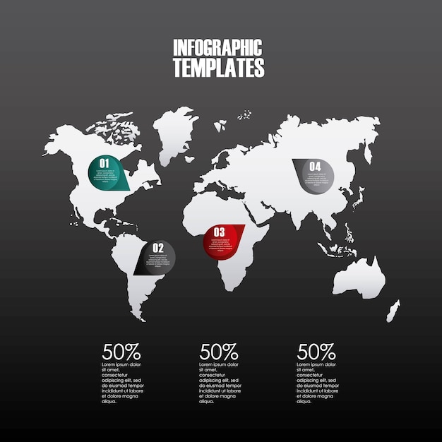 modèle de présentation infographique