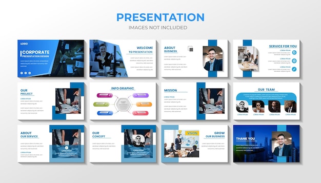 Modèle De Présentation Powerpoint Creative Corporate Business Vecteur Premium