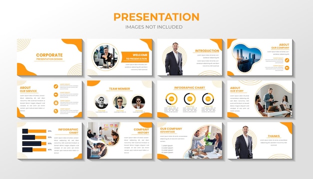 Modèle De Présentation Powerpoint Creative Corporate Business Vecteur Premium