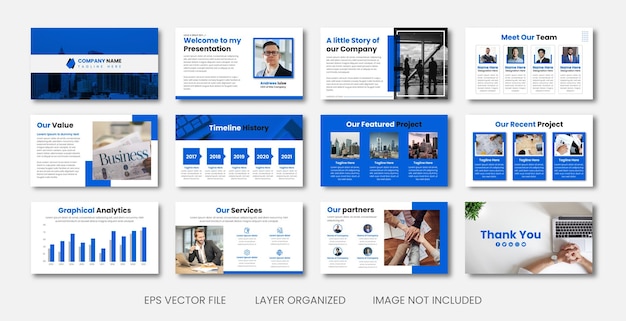 Modèle de présentation PowerPoint et keynote d'entreprise