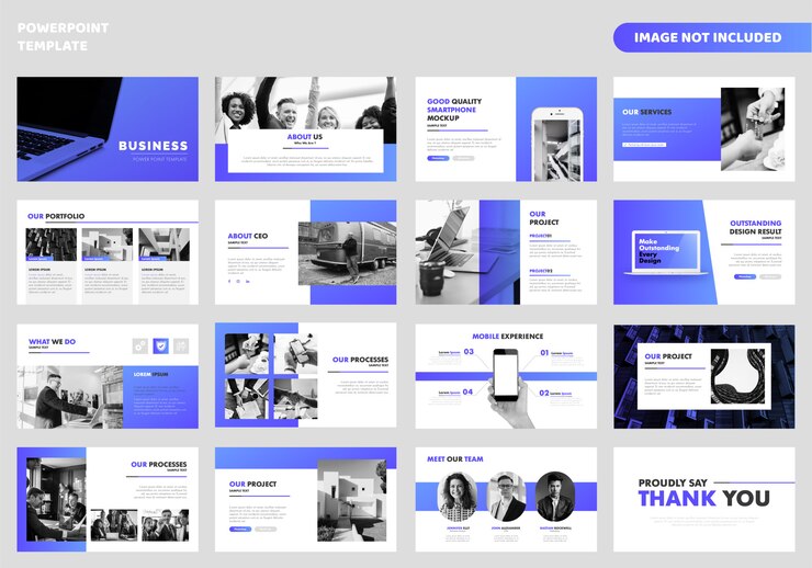Vecteur modèle de présentation powerpoint pour les entreprises
