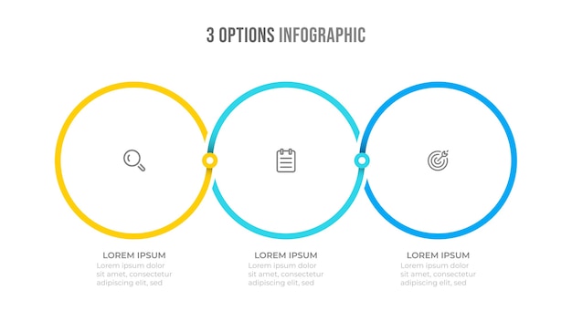 Vecteur modèle de processus métier infographique