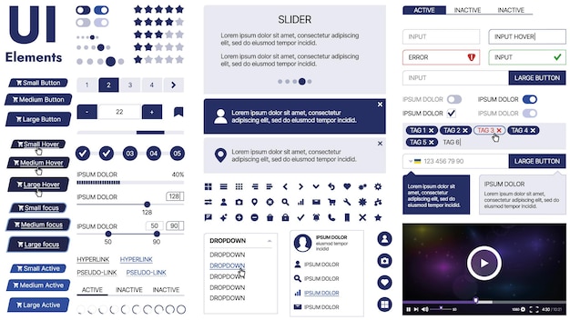 Un modèle propre et réactif avec des éléments d'interface utilisateur