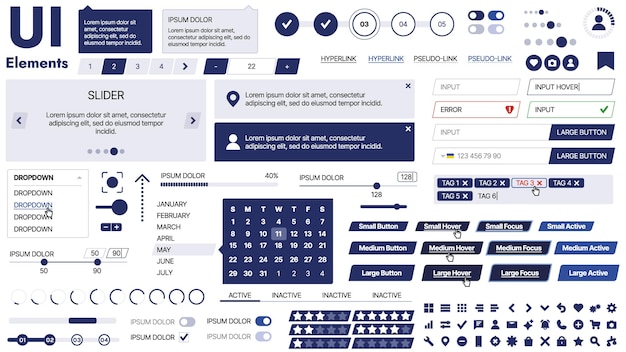 Un modèle propre et réactif avec des éléments d'interface utilisateur