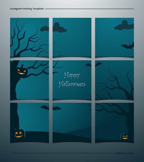 Modèle de publication de flux Instagram - Thème Halloween
