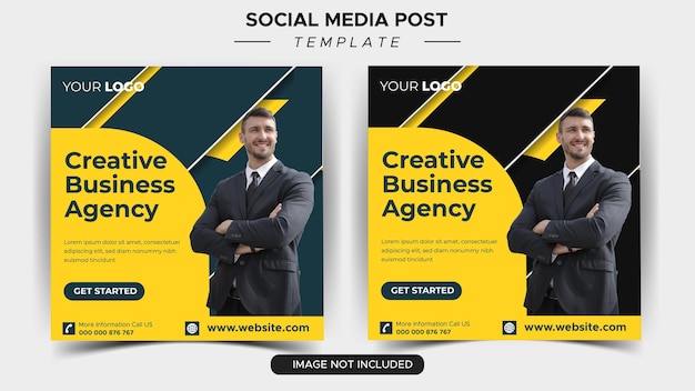 Modèle De Publication Instagram D'expert En Marketing D'entreprise Créative