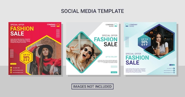 Modèle de publication instagram de vente de mode