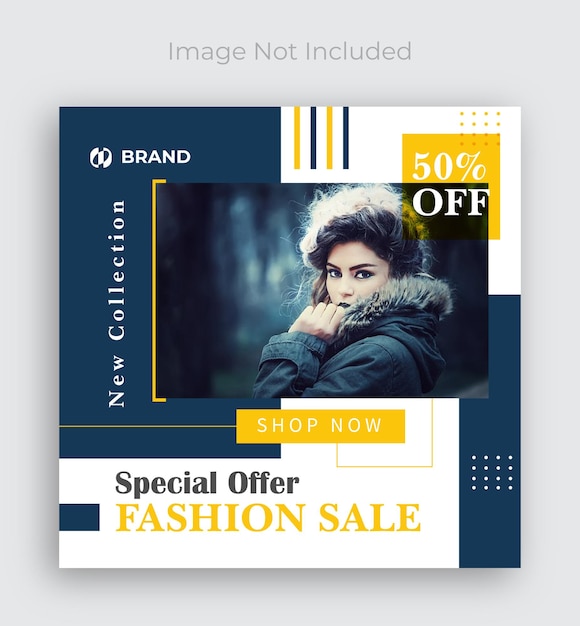Modèle De Publication De Médias Sociaux Instagram De Vente De Mode