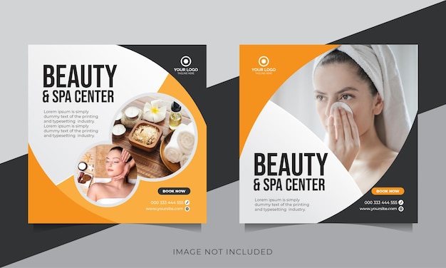 Modèle de publication de médias sociaux de salon de beauté