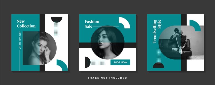 Modèle de publication minimaliste sur les réseaux sociaux