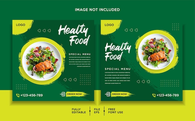 Modèle de publication de promotion des aliments sains