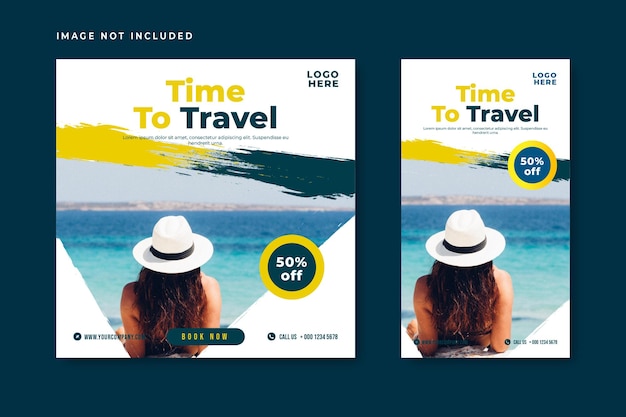 Modèle De Publication Sur Les Réseaux Sociaux De L'agence Travel Tours