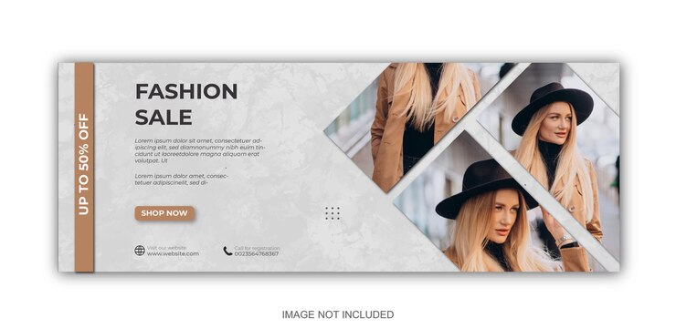 Vecteur modèle de publication sur les réseaux sociaux de mode