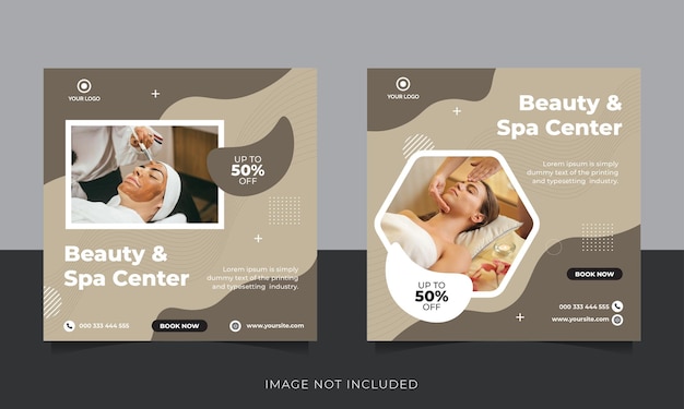 Modèle de publication sur les réseaux sociaux de salon de beauté