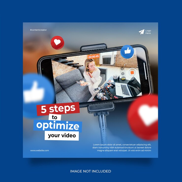 Modèle de publication sur les réseaux sociaux Youtube