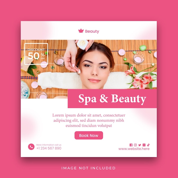 Modèle De Publication De Spa Et De Beauté