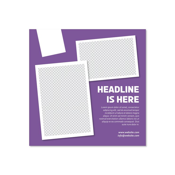Modèle de publication de vecteur de médias sociaux