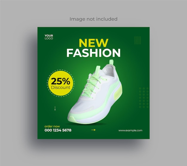 Modèle de publication de vente de chaussures