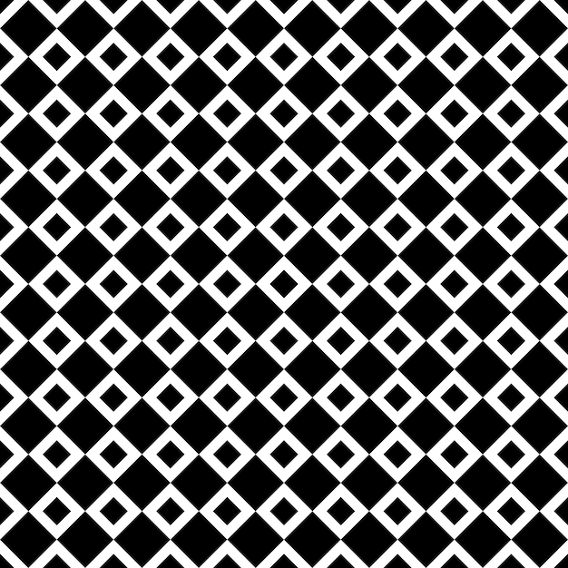 Modèle De Rhombus Noir Et Blanc