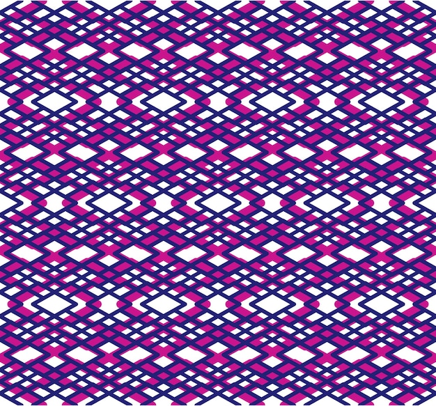 Modèle Sans Couture Abstrait Lumineux Avec Des Lignes Entrelacées. Fond D'écran Coloré De Vecteur Avec Des Rayures. Fond Décoratif Sans Fin Violet.