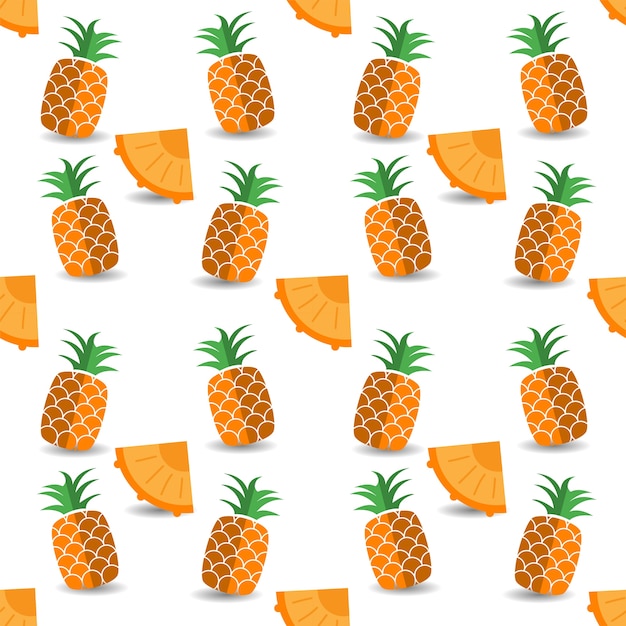 Modèle Sans Couture D'ananas D'été