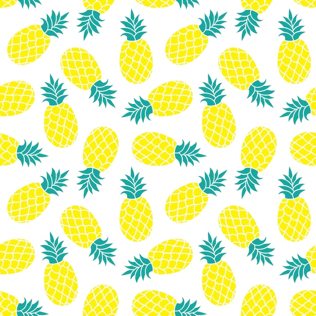 Modèle Sans Couture D'ananas. Imprimé Textile Tropical Coloré D'été.