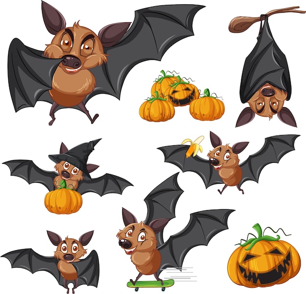 Petite Sorcière Halloween Volant Dans Le Clair De Lune À L'aide D'un Ballon  Chauve-souris Clip Art Libres De Droits, Svg, Vecteurs Et Illustration.  Image 15808980