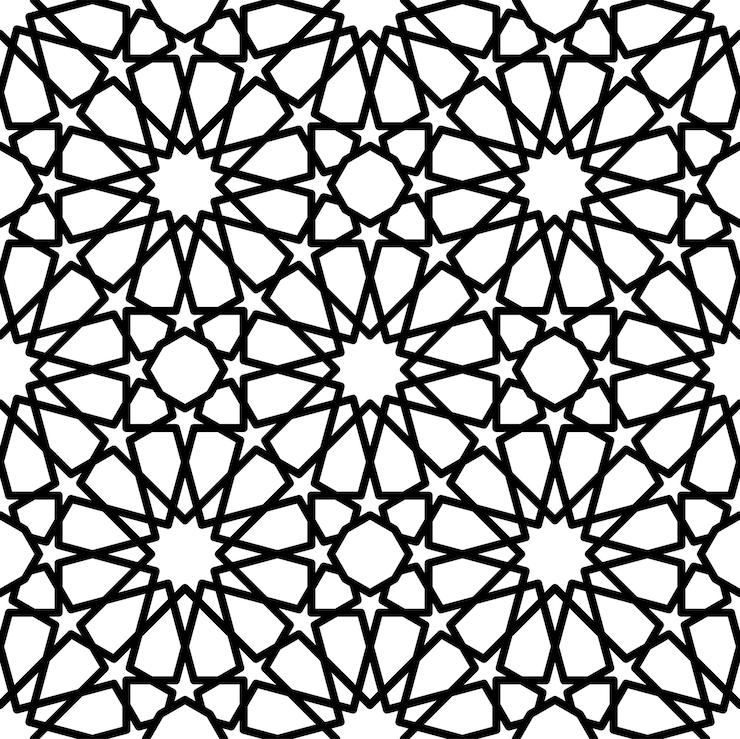 Vecteur modèle sans couture arabe arabesque moucharabieh