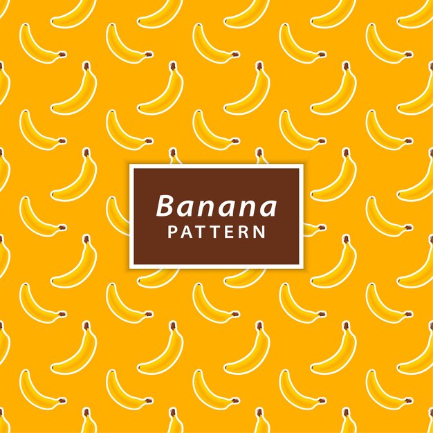 Modèle sans couture de banane