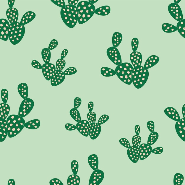 Modèle Sans Couture De Cactus Pour Impression Sur Tissu